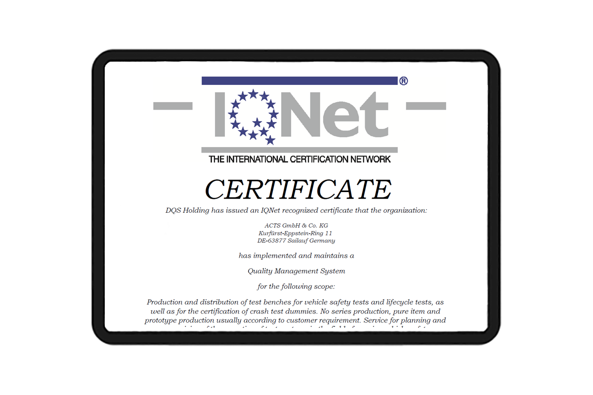 DIN 9001 IQNet certificate [EN]