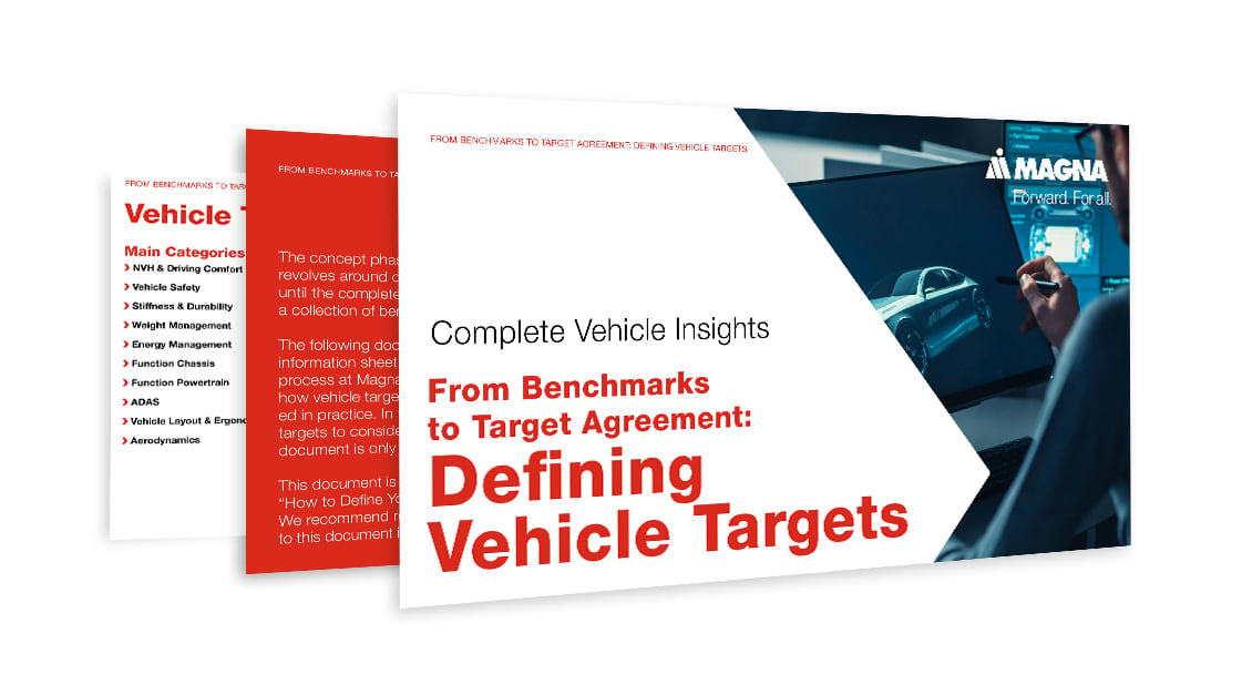 Guide for Defining Vehicle Targets from Magna