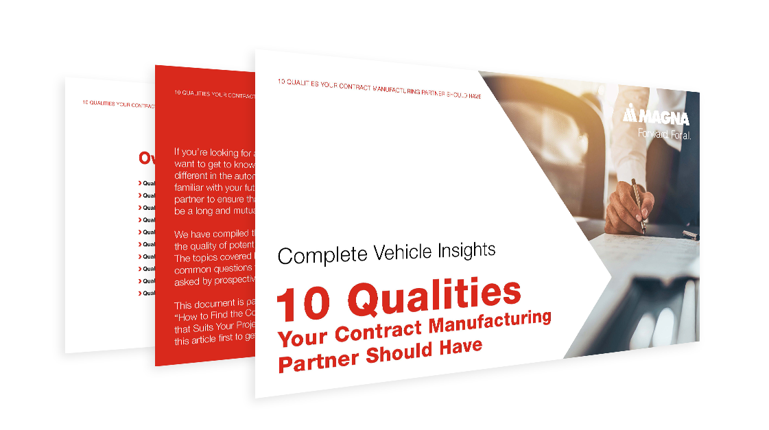 Guide from Magna: 10 Qualities a Contract Manufacturing Partner Should Have